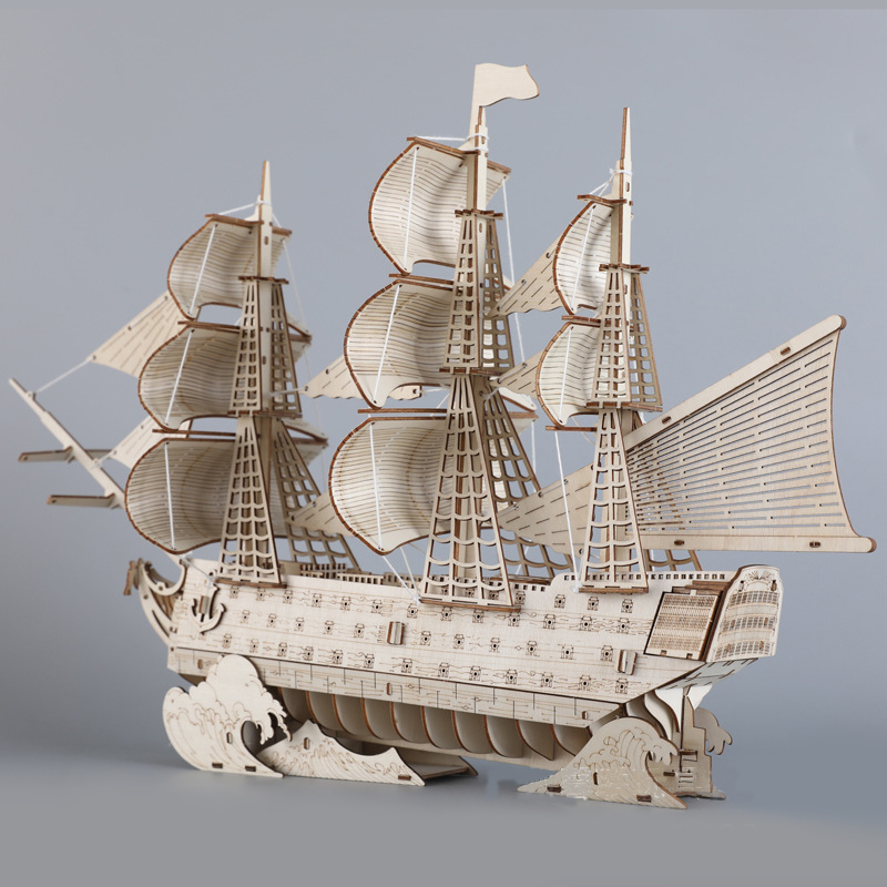 Model Kit Hms Victory - DIY 3D Wooden Puzzles HMS Victory