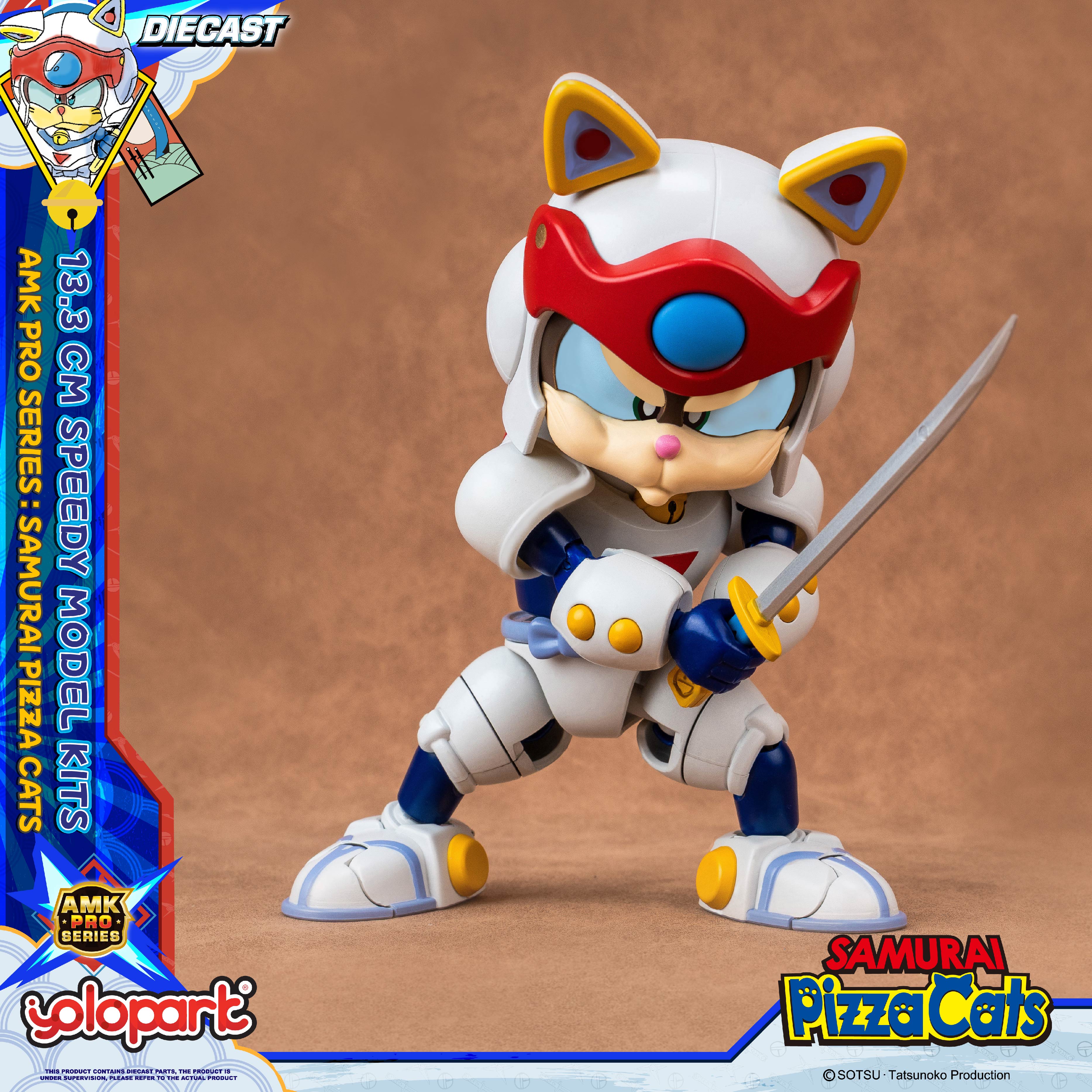Model Kit Yolopark - YOLOPARK 13.3cm Samurai Pizza Cats AMK