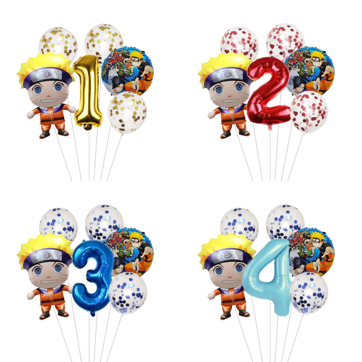 Model Kit Jujutsu Kaisen - Naruto Ninja Themed Balloons Party Decoration