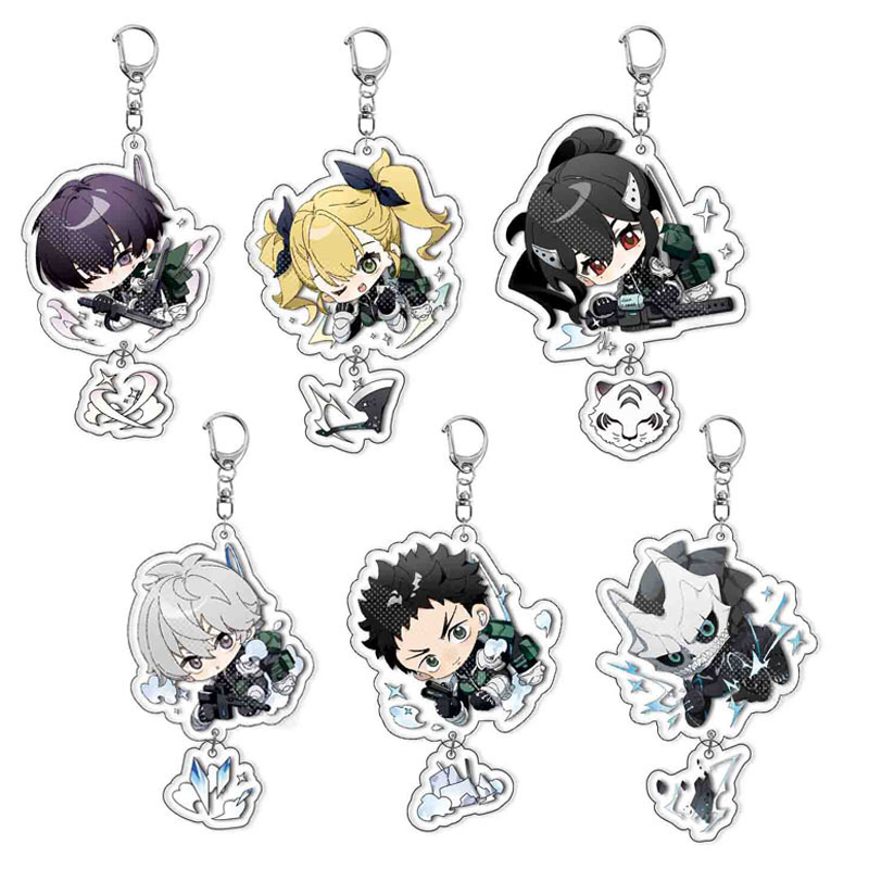 Model Kit Kaiju No 8 - 6pcs Anime Kaiju No. 8 Keychain