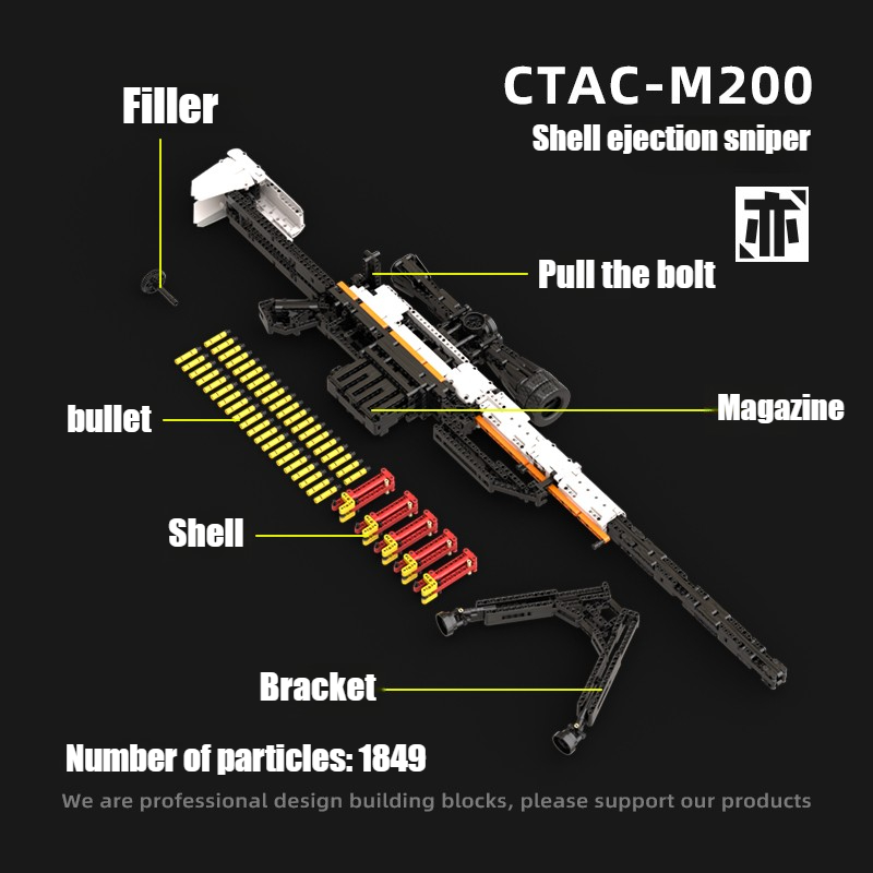 1849PCS Creative M200 Sniper R - Model Kit Varnish recension och pris