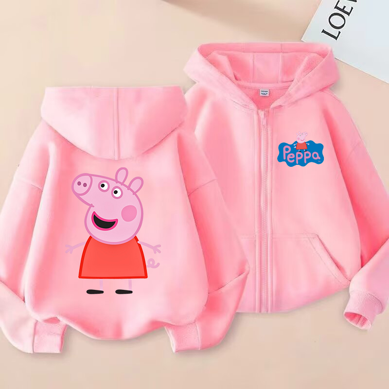 Peppa Pigs Kids Zipper Hoodies - Model Kit Varnish recension och pris