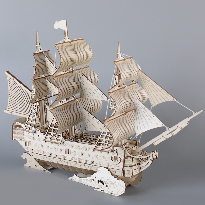 DIY 3D Wooden Puzzles HMS Vict - Model Kit Hms Victory recension och pris