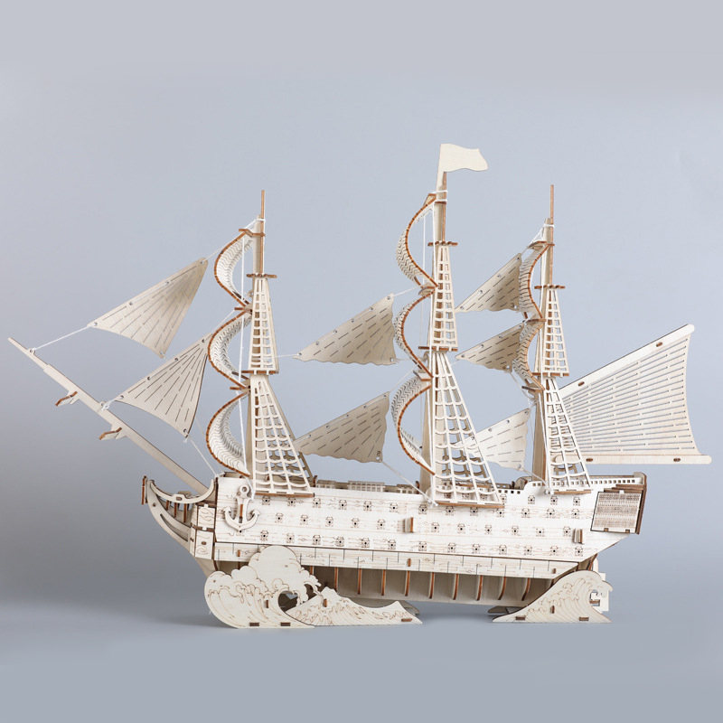 DIY 3D Wooden Puzzles HMS Vict - Model Kit Hms Victory recension och pris