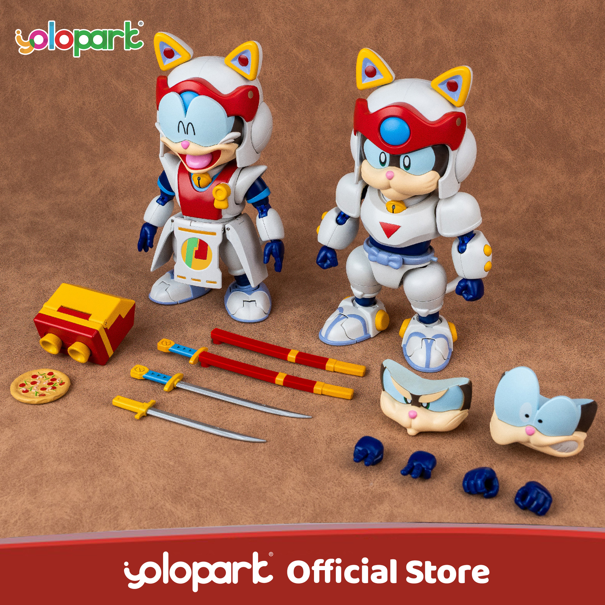 YOLOPARK 13.3cm Samurai Pizza  - Model Kit Yolopark recension och pris