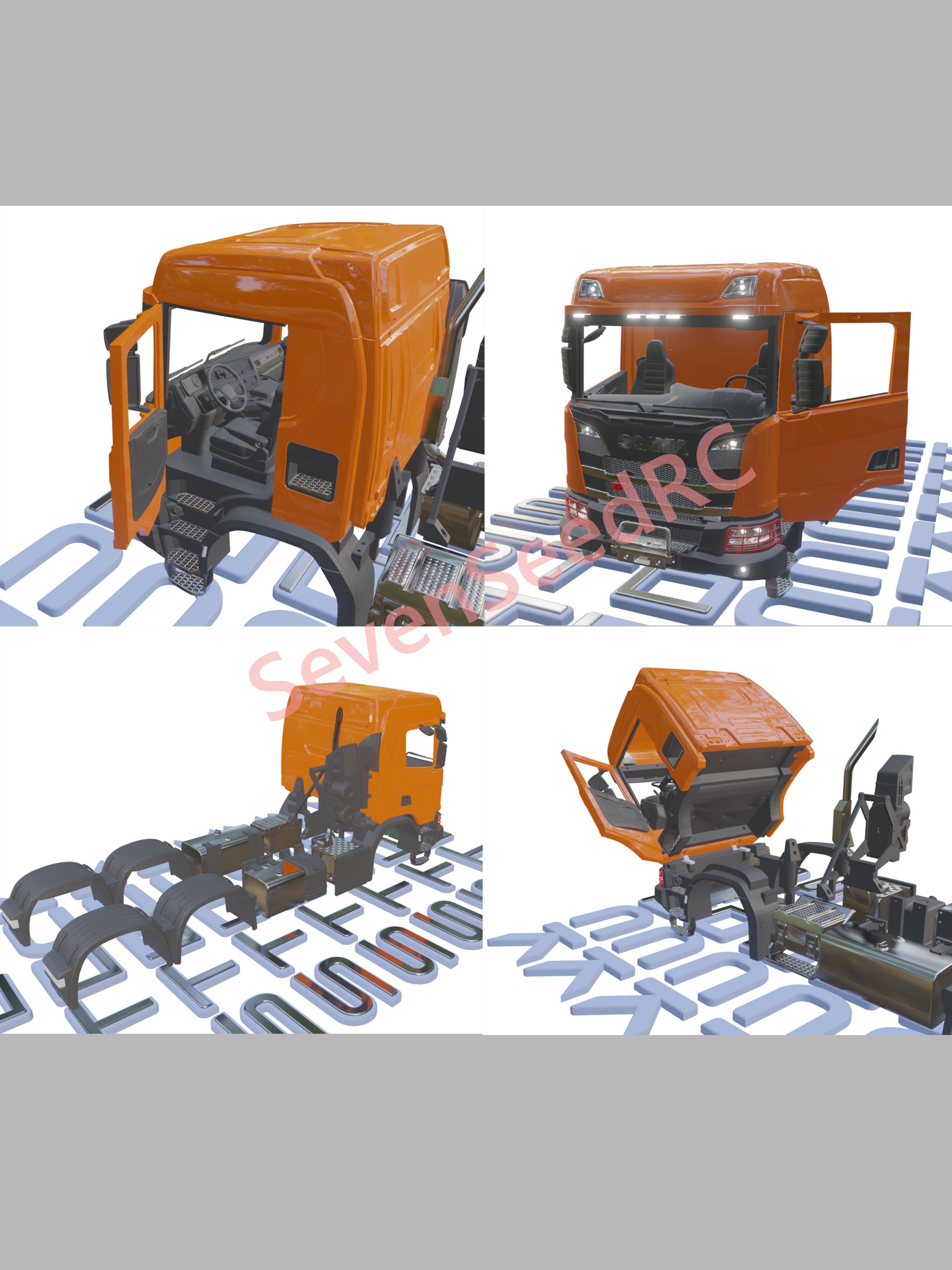 3d Printed Truck KIT SCANI XT  - Model Kit Jdm recension och pris