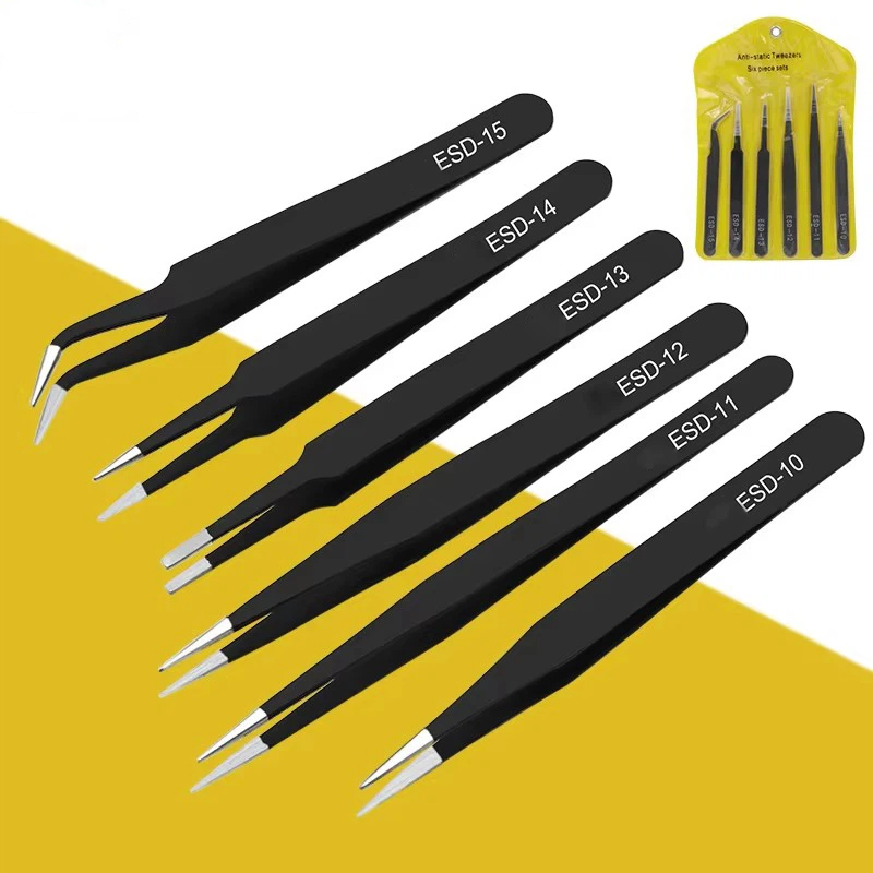 6pcs anti-static stainless ste - Model Kit Nippers recension och pris