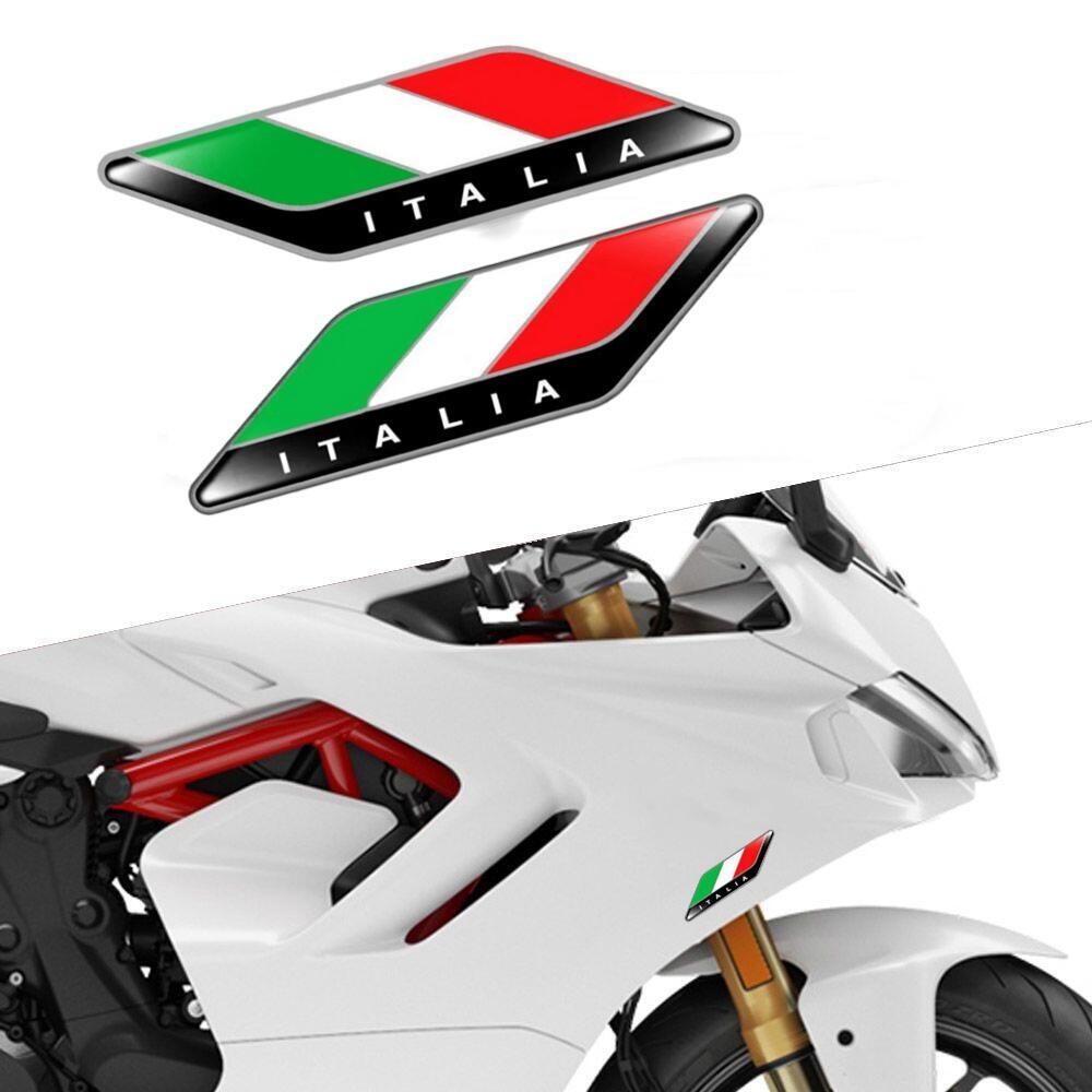 2Pcs/Pair 3D Tricolor Flag Emb - Model Kit Vespa recension och pris