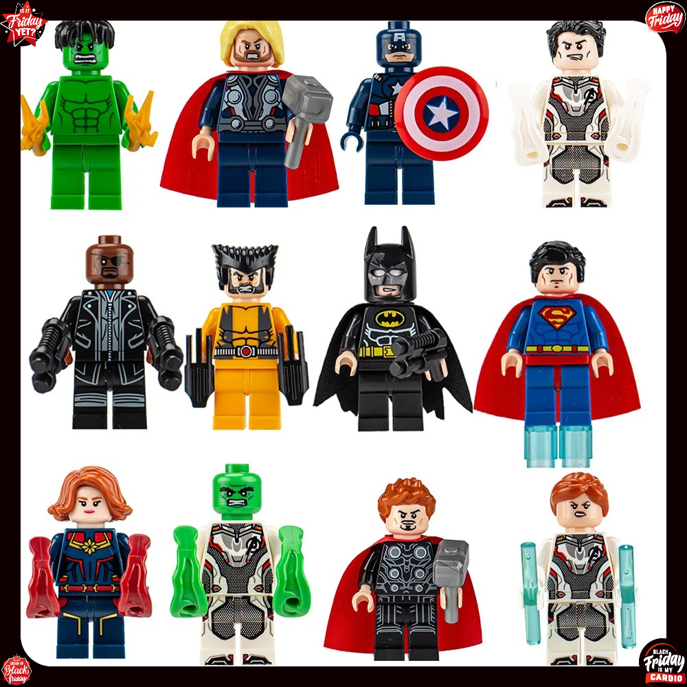 8-24PCS Superhero Minifigures  - Model Kit Iron Man recension och pris