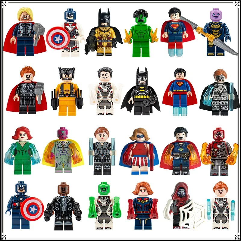8-24PCS Superhero Minifigures  - Model Kit Iron Man recension och pris