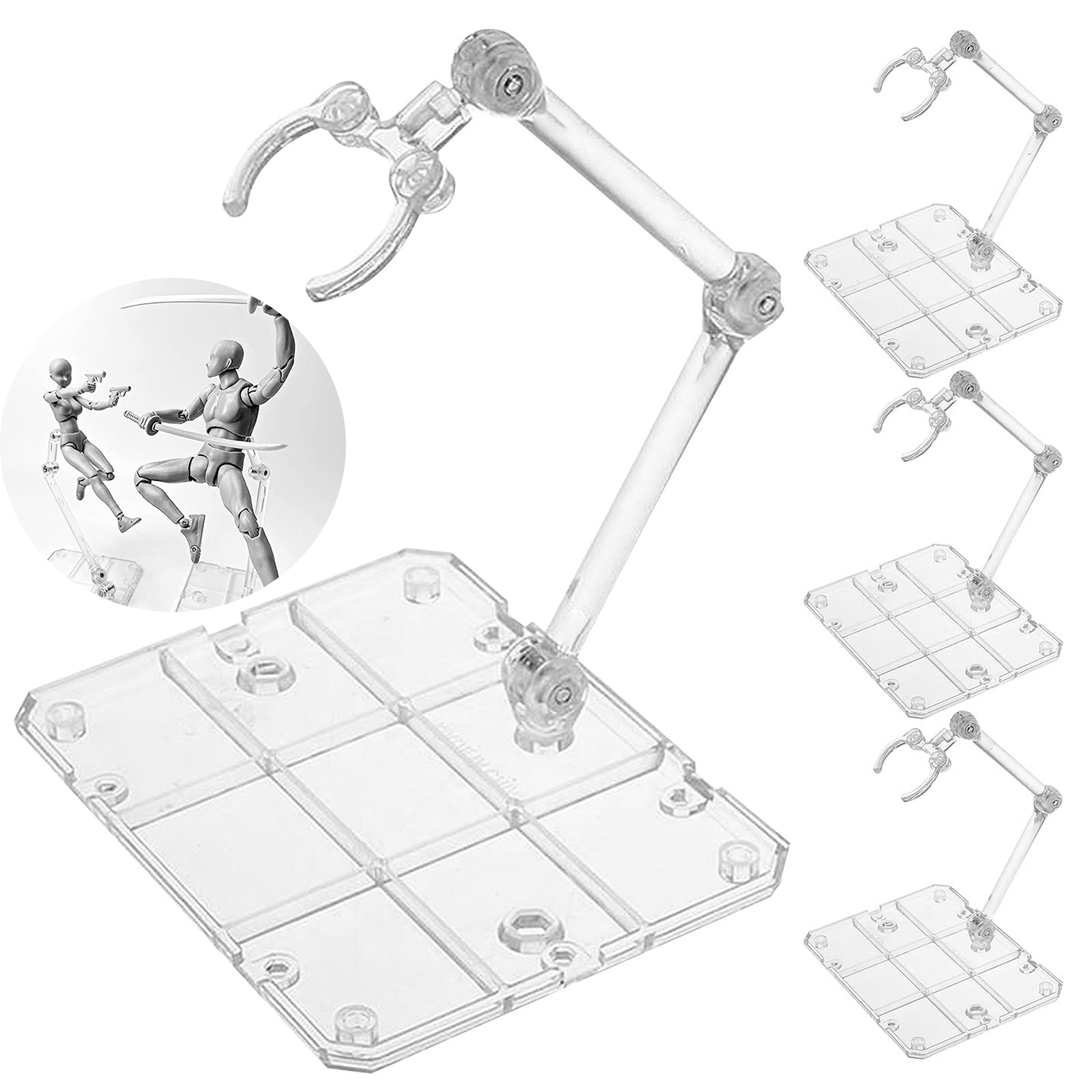 Clear Action Figure Stand,Asse - Model Kit Hg recension och pris