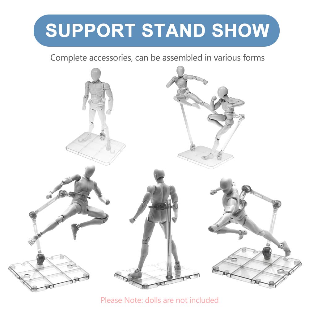 Clear Action Figure Stand,Asse - Model Kit Hg recension och pris