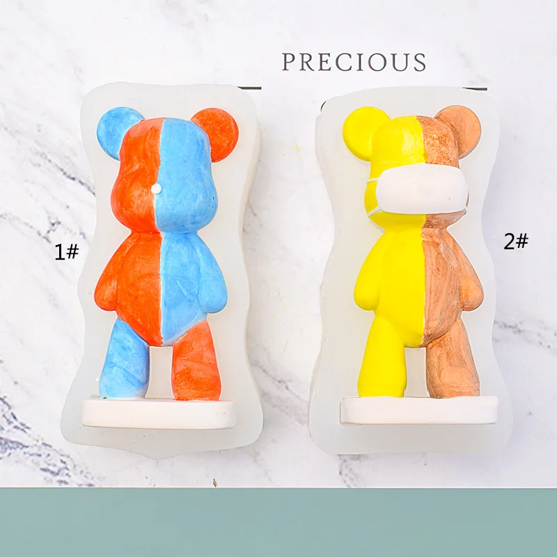 3D Cartoon Bear Candle Silicon - Model Kit Cement recension och pris