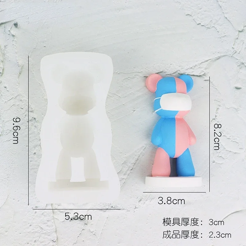 3D Cartoon Bear Candle Silicon - Model Kit Cement recension och pris