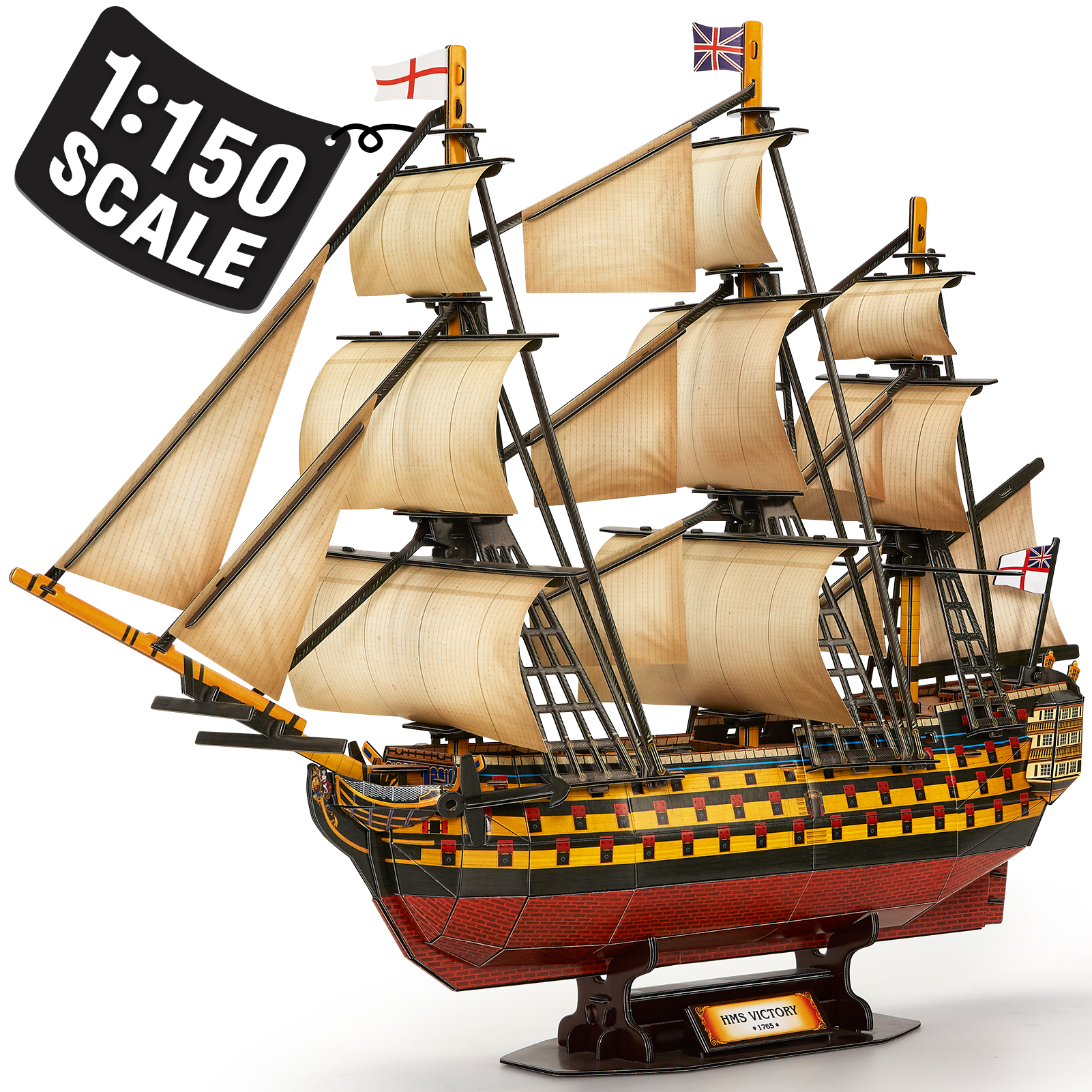 3D Puzzles Large HMS Victory V - Model Kit Hms Victory recension och pris