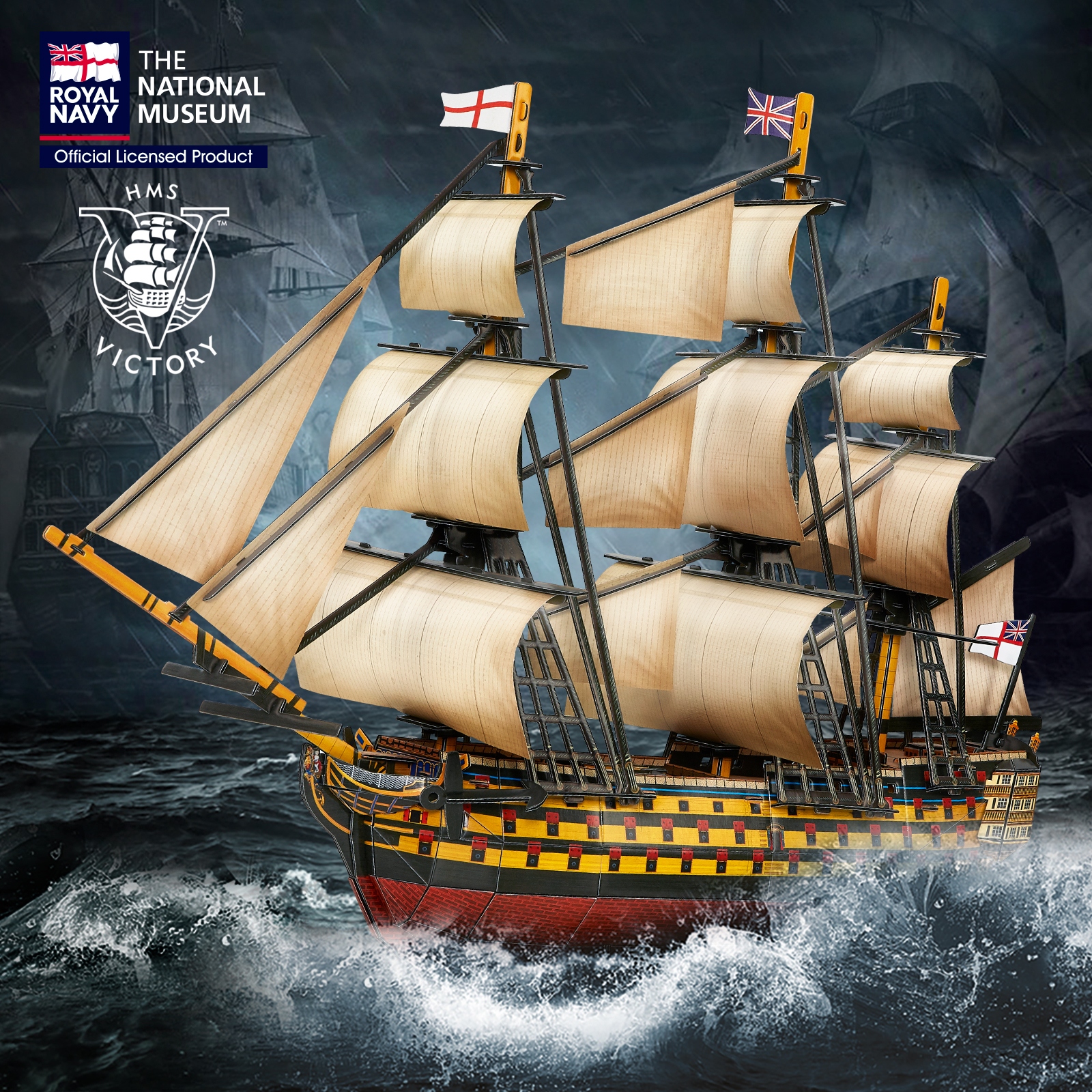 3D Puzzles Large HMS Victory V - Model Kit Hms Victory recension och pris