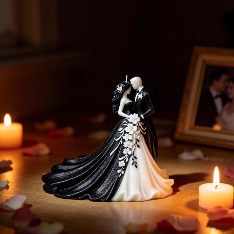 Newlywed Couple Wedding Dress  - Model Kit Cement recension och pris