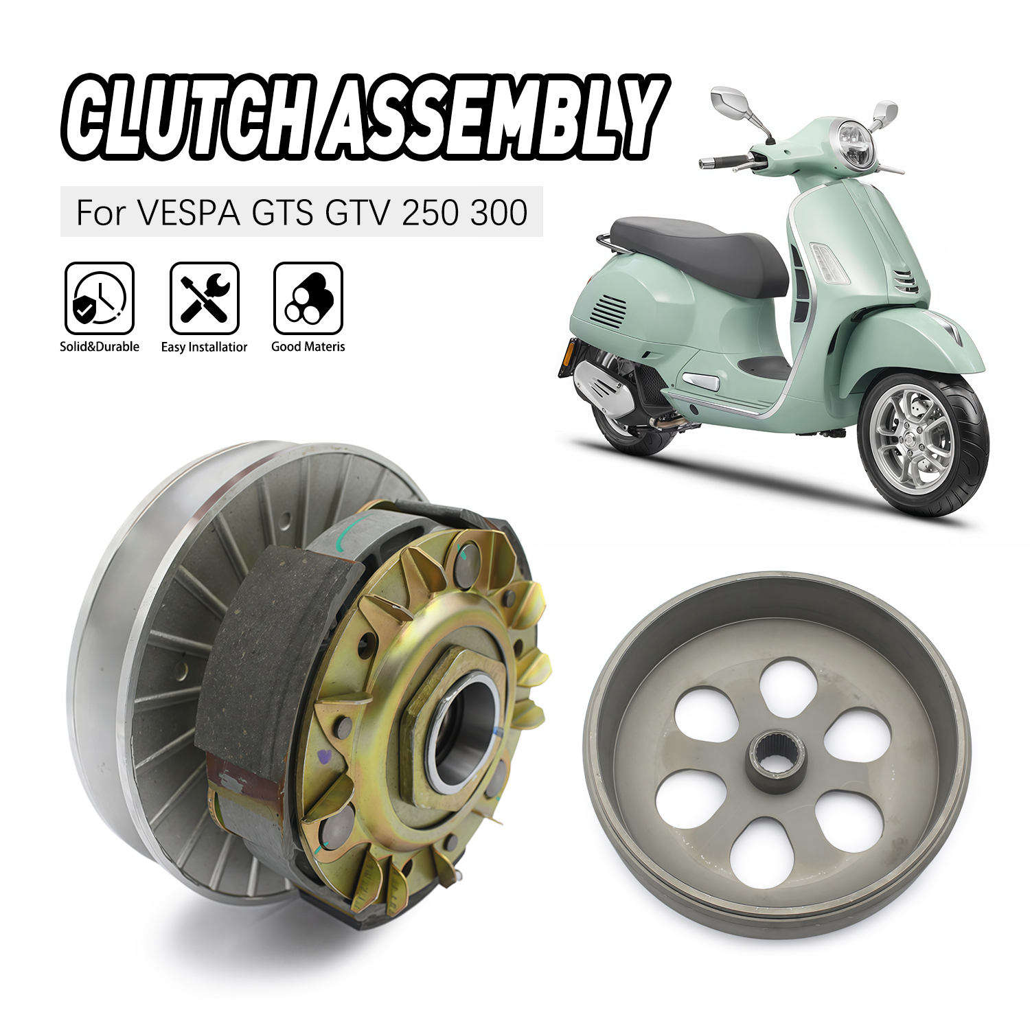 Motorcycle Clutch Pulley Assem - Model Kit Vespa recension och pris