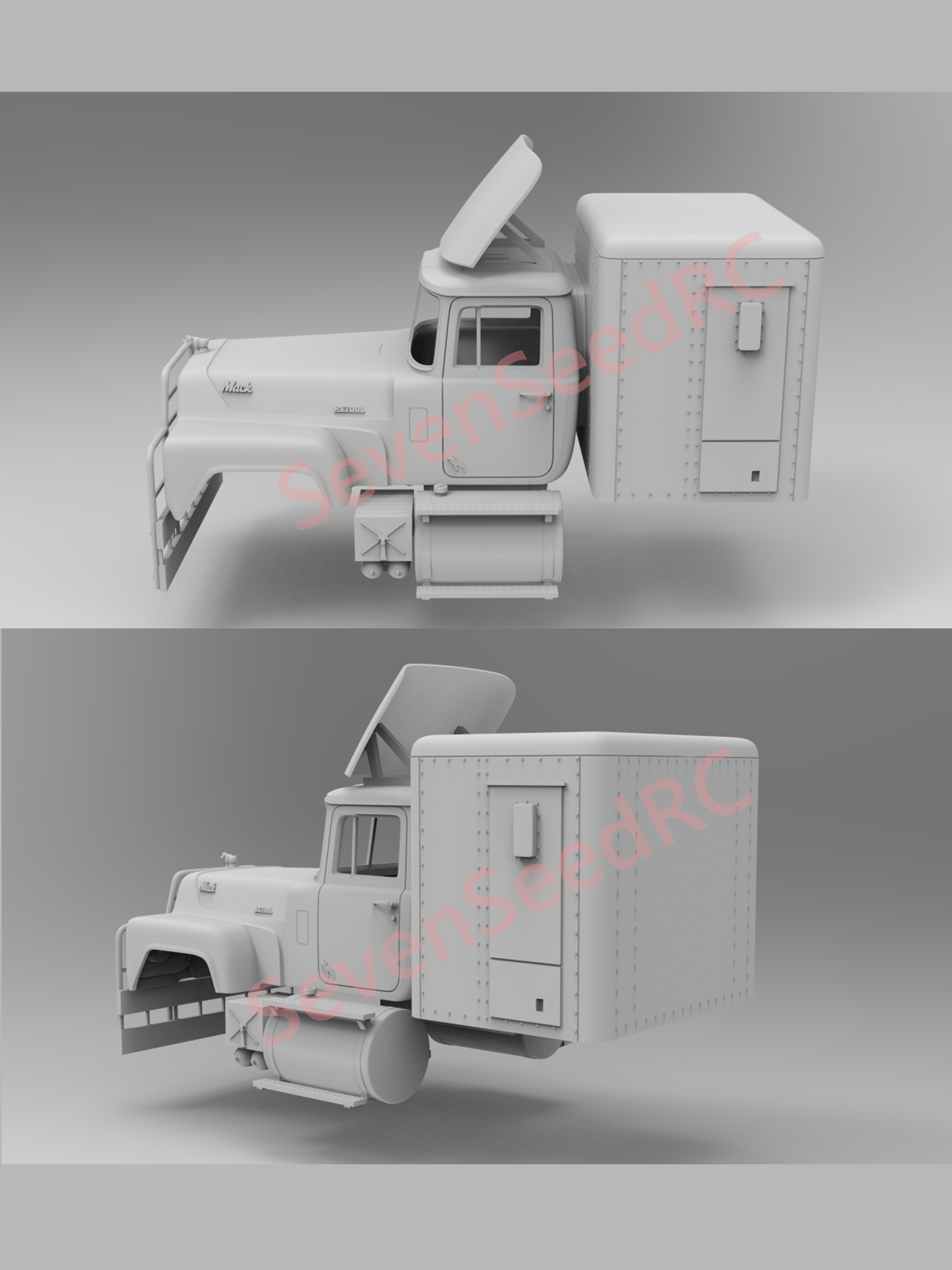 3d Print Truck Cab Kit MACK RS - Model Kit Jdm recension och pris