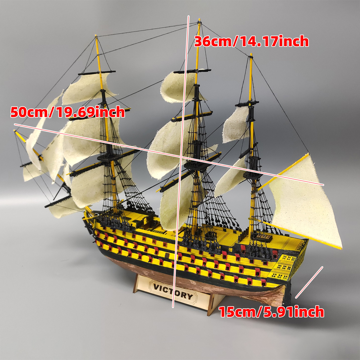 1/200 HMS Victory ship of the  - Model Kit Hms Victory recension och pris