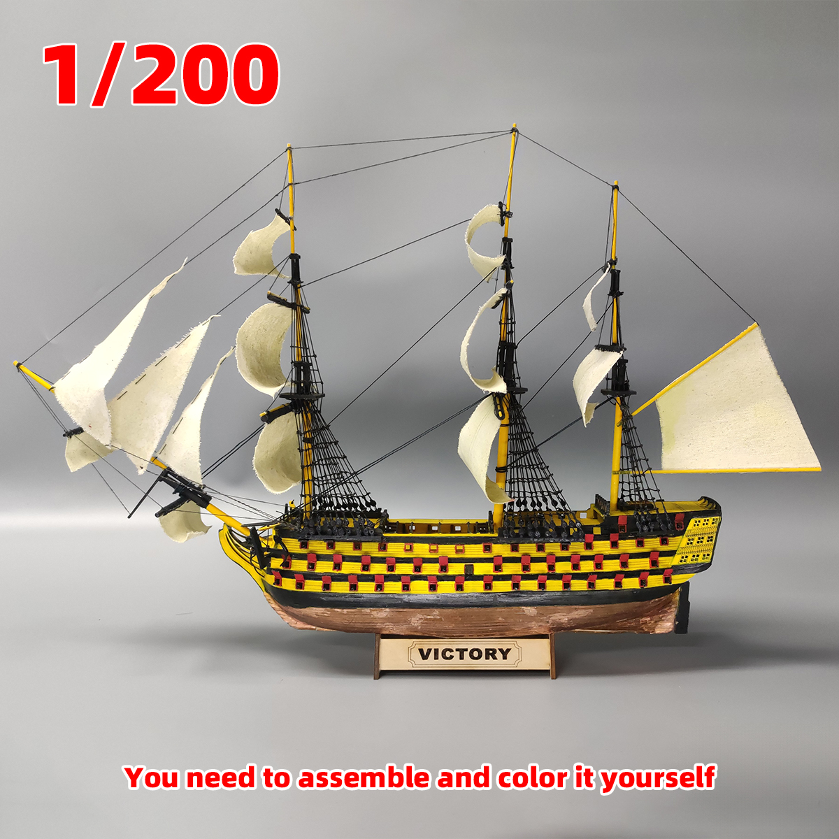 1/200 HMS Victory ship of the  - Model Kit Hms Victory recension och pris