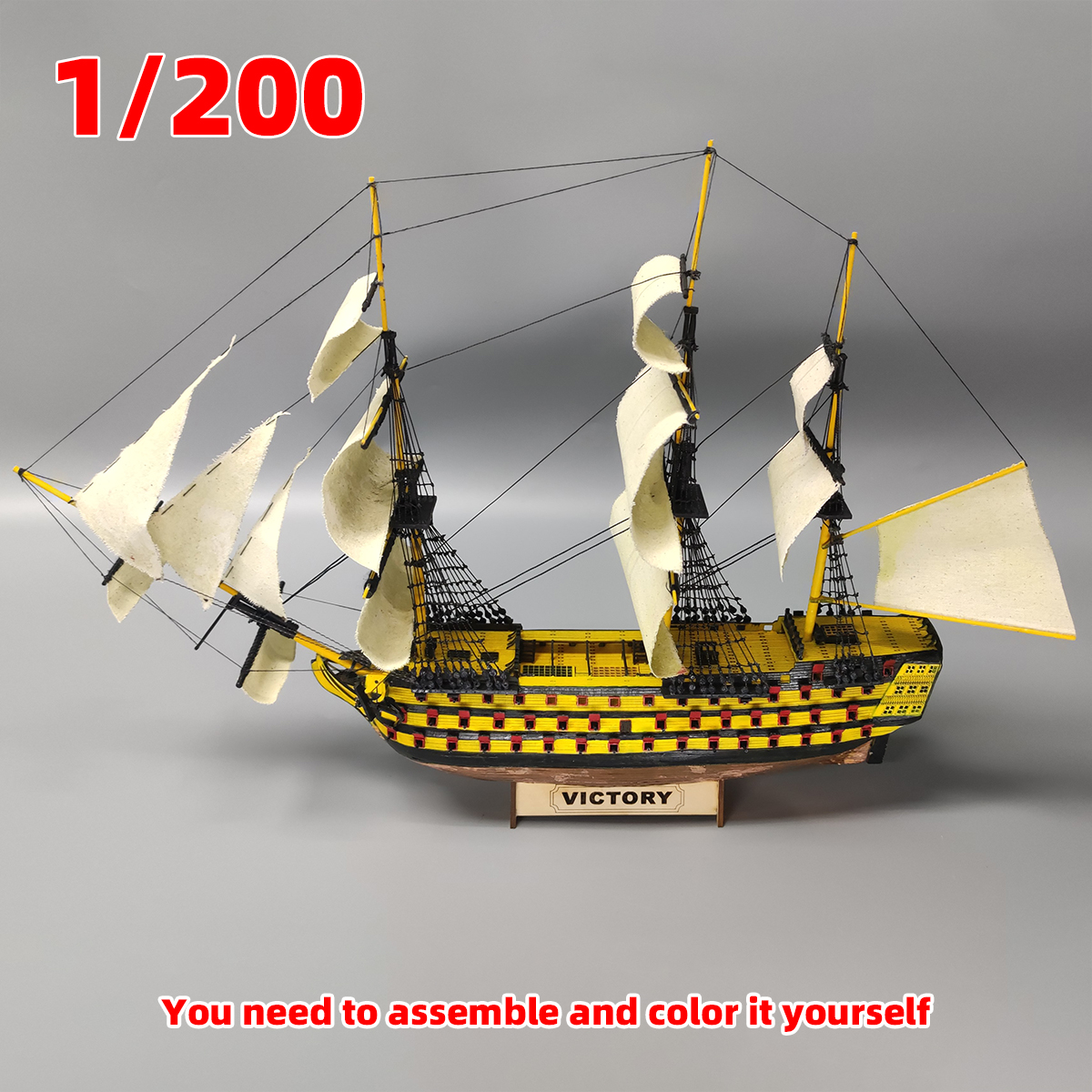 1/200 HMS Victory ship of the  - Model Kit Hms Victory recension och pris