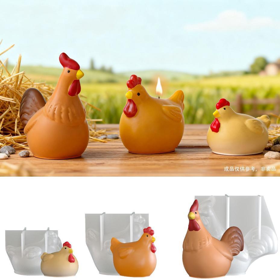 3D Chicken Candle Silicone Mol - Model Kit Cement recension och pris