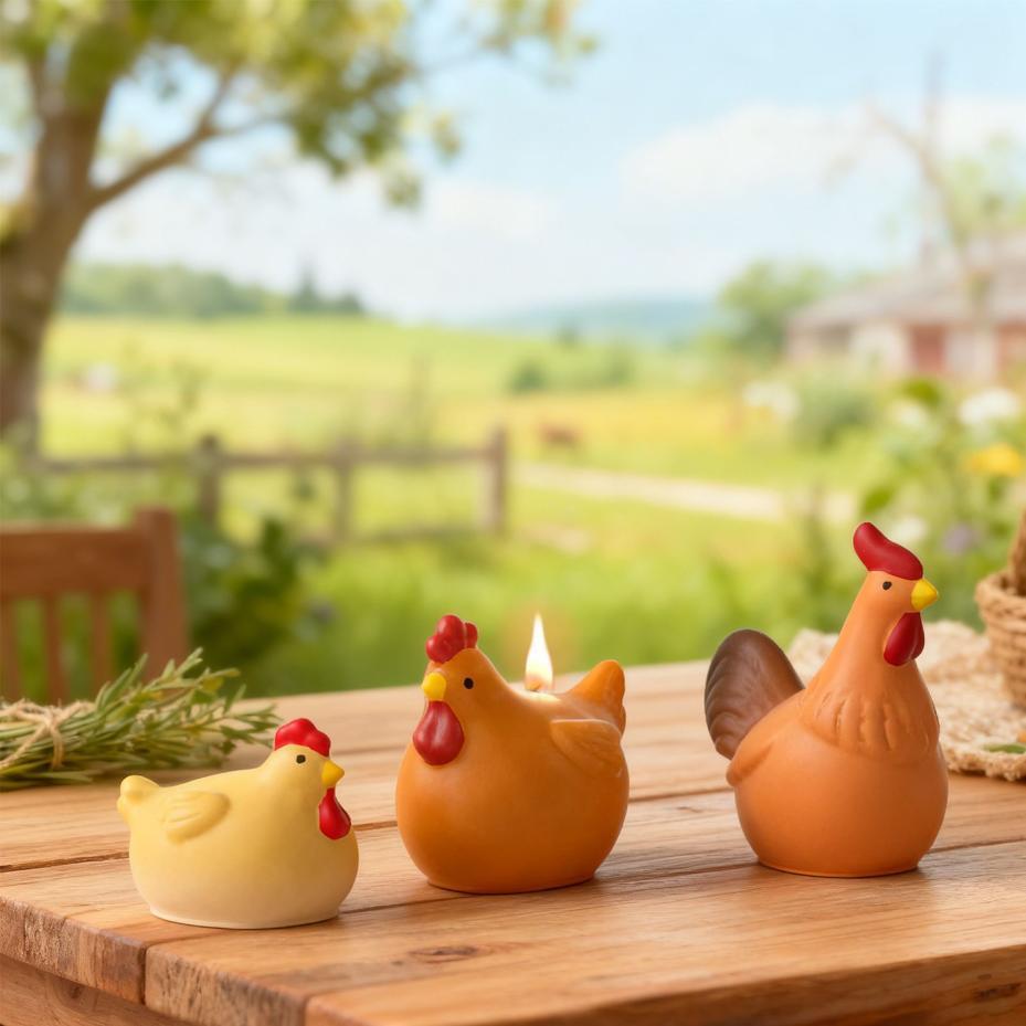 3D Chicken Candle Silicone Mol - Model Kit Cement recension och pris