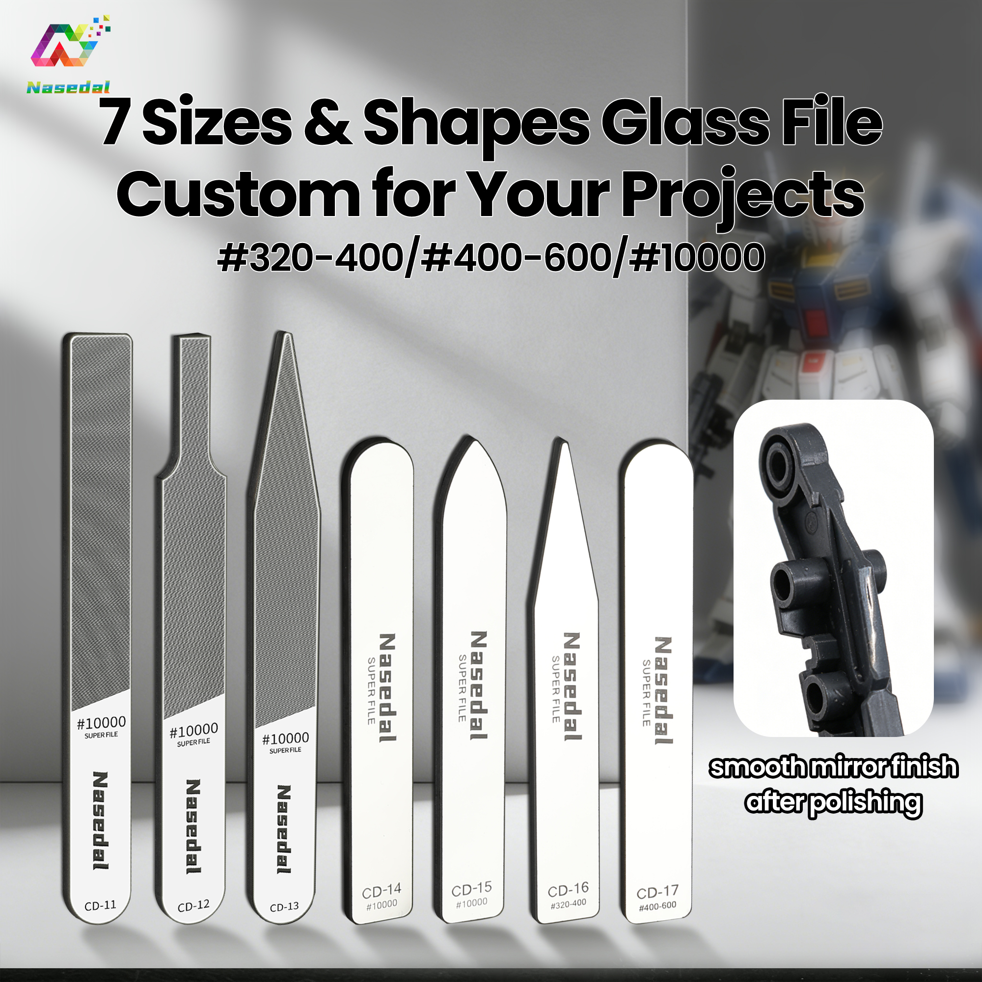 Nasedal Ultra Fine Glass File  - Model Kit Cement recension och pris