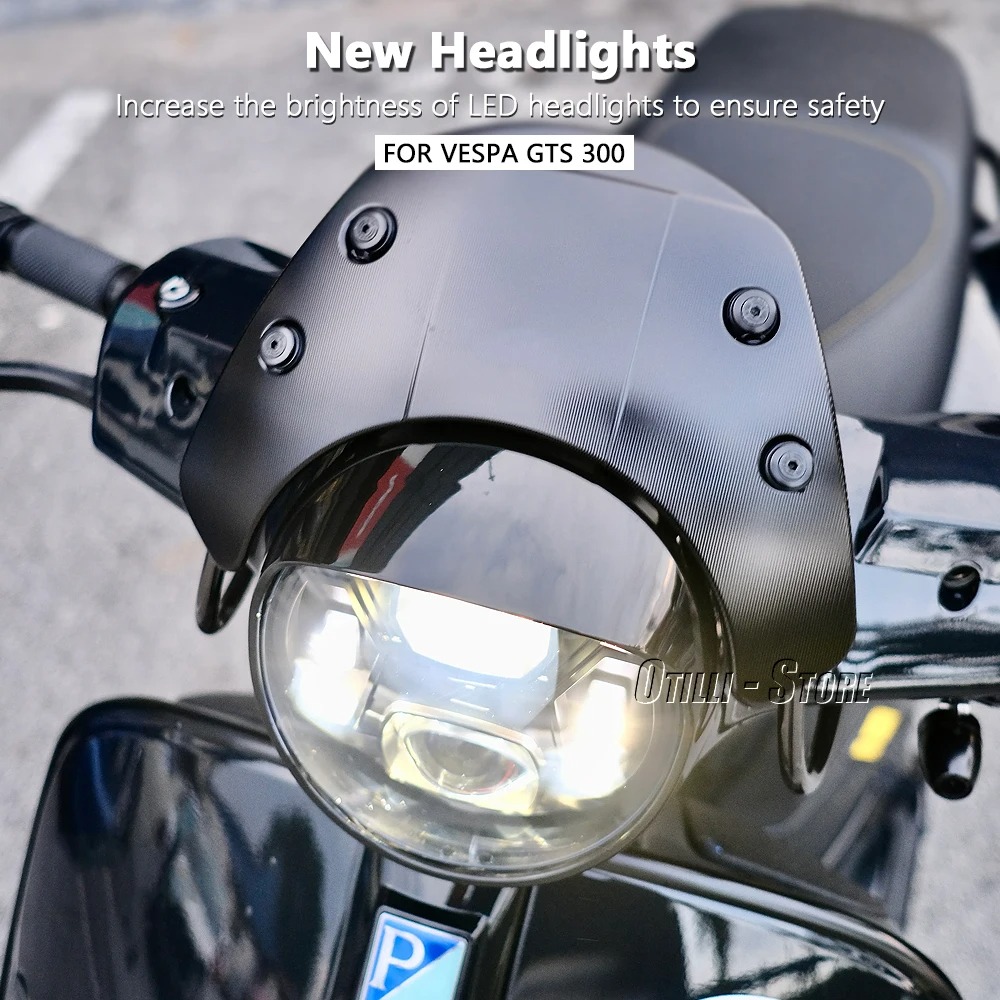 LED Headlight Assembly Black C - Model Kit Vespa recension och pris
